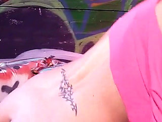 Apart from the video shoot Carla Cox lets herself be fucked by a huge black cock