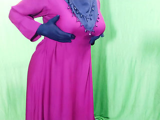 Indian beautiful hijabi muslim couple thirsty for fuck