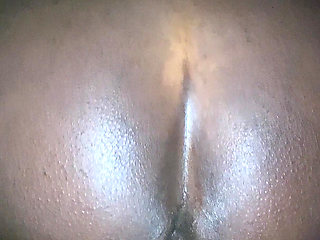 POV Doggy From up View with Ebony Girl and White Dick