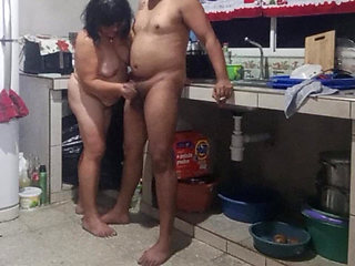 What a Delicious My Stepmother Gives Me in the Kitchen