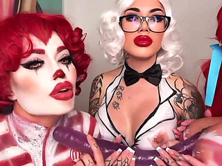 Halloween Dildo JOI with Friends