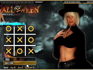 Halloween Hot Pumpkin Tic Tac Toe - This game is the worst.