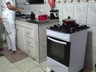 The Maid's Creampie Routine at Her New Job