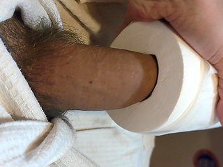 Bi Cuck Clean Up Humiliation- Watch Me Rub My Cock All Over Her Feet