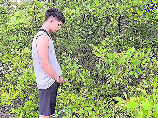 Beach Threesome Sex - Blonde Latina MILF with Big Tits Fucks Boyfriend and His Friend Outdoor