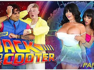Sasha Pearl, Jimmy Michaels And Carlos Dickinson In Time-traveling Stepsons Fuck Their Milf Stepmoms Again & Discover New Stepsisters