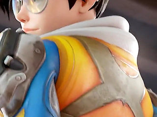 Tracer Meets 3 Bbcs & Services Them One-by-one - 3D Overwatch Porn