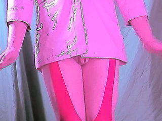 Standing in my little pink vinyl jacket