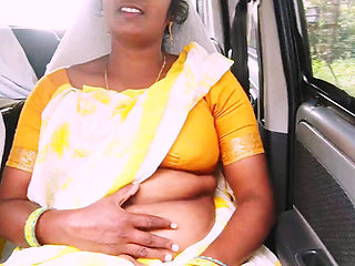 Car Sex, Indian Saree Maid Long Drive for Sex with House Owner, Telugu Dirty Talks. Part-3