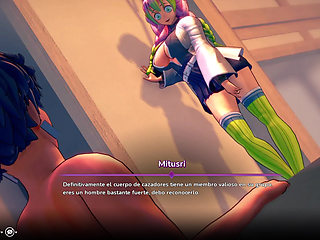 My Hentai Fantasy - Flirting With Beautiful Mitsuri Kanroji From Demon Slayer: Kimetsu no Yaiba To Fuck Her