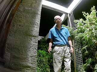 Stripping and Wanking at My Front Door