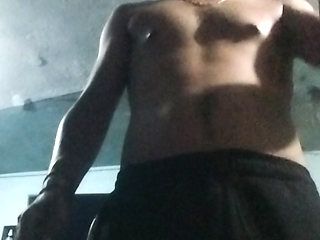 Stepdaddy Exercises Almost Naked