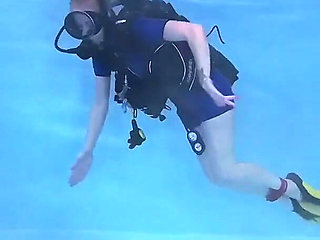 Bound Beneath the Surface - Scuba Tease & Rope Play in Vintage Wetsuit