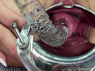 Glass Dildo Cervix Penetration