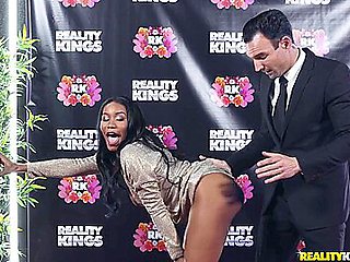 Naughty Ebony Bombshell Breathtaking Adult Clip