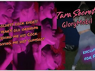 Tara Secret Glorymobil - Old Grandpa Enjoyed My Young Mouth And Gave Me Big Cumshot