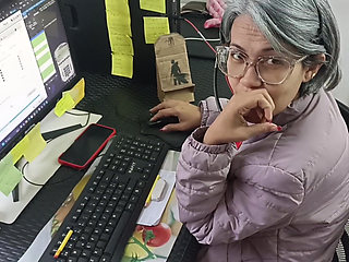 Do you like it when I suck your cock while I work?