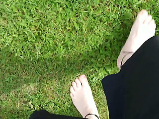 Barefoot in the September North Sea in Wangerland