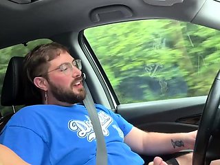 my uber driver flashed his dick so i gave him a handjob
