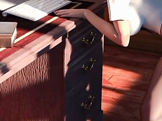 Police Woman Fuckes Her Boss for More Salary in Front of Her Husband!