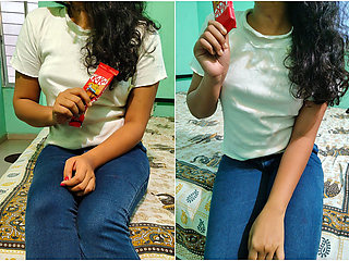 Desi Indian Hot Stepsister Fuck by Stepbrother for Chocolate Hindi Dirty Talk Sex Videos XXX