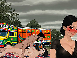 Desi Housewife and Lorry Driver