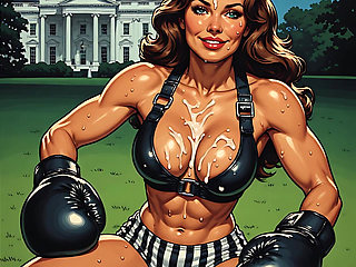 Incredibly Fit Boxing Babes Art