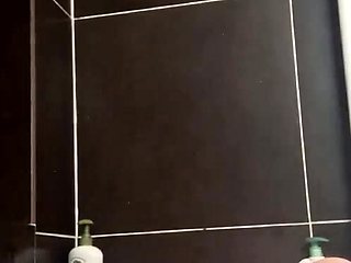 Relaxing in the bathroom after a hard day