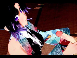 Demon Slayer Futanari - Shinobu X Nezuko Hardsex - Japanese Asian Manga Anime Game Porn