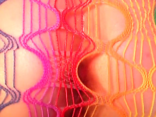 Homemade Sex Tape: Horny GF with Huge Tits in Fishnet Sucks & Fucks in Doggy with Loud Moans - Lilykoti