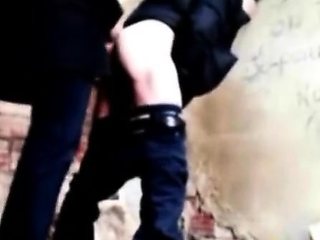 Hot Daddy Barebacks Young Lad Outdoors