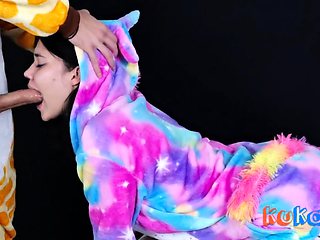 Deep Throat Struggle: His Huge Cock Fills My Throat