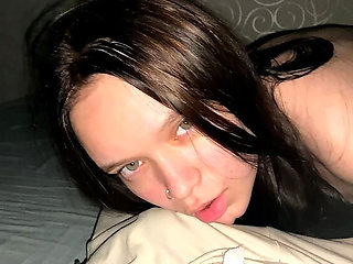 POV Step Sister Fuck - Big Tits Brunette Gets Rough Sex in Bedroom