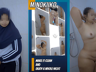 Asian Hijab Girl Shower And Shaving Before Enjoy The Night With Sugar Daddy - Minokiiko