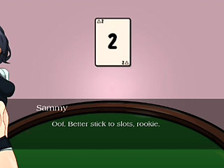 Naked asshole with good body in casino