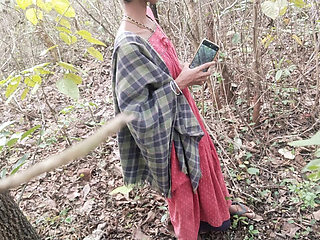 Hot Indian Teen Fucks Step Brother Hard in Outdoor Jungle - Best Blowjob with Step Dad