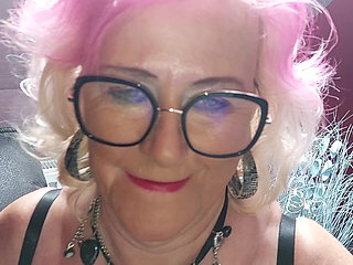 Busty Mature Slut Squeezes Massive Tits Moaning in Heels