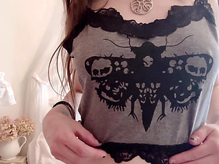 playing with my soft pale tits - DOLLSCULT