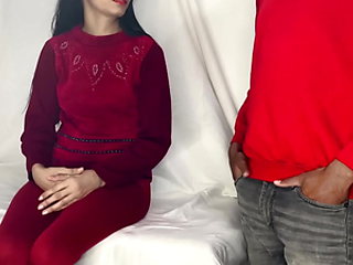 Indian babe impresses her boss for the job, beautiful skinny babe's tight pussy fucked by a big dick