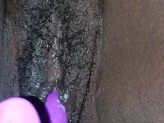Creamy Black Pussy!!