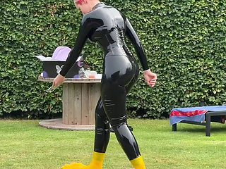 Expectation Walking on Majestic Silicone Paws. Reality Me Trying Not to Faceplant in the Grass While Filming