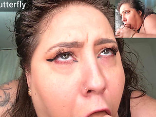 Slutty GF Gagging on Your Dick