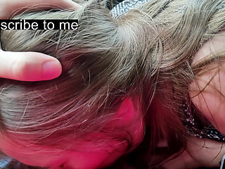 Stepsister Gives Stepbrother His First Blowjob in the Car POV