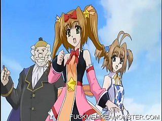 Squirting hentai cartoon teen gets her pussy ravaged