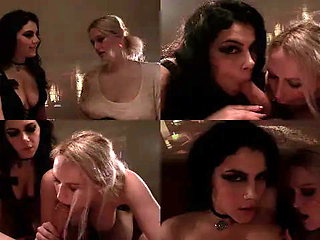 Blonde Brunette Cosplay Creampie POV Close-Up