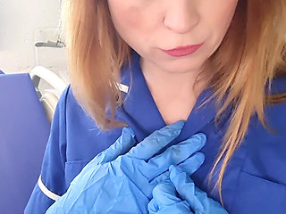 Naughty Nurse Catches You Peeking and Invites You to Fuck Her