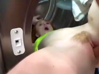 Stepsister doing laundry and getting fucked by stepbro