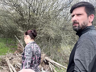 MILF Anal Outdoor in Woods - Risky Public Creampie with Horny Bulgarian Slut