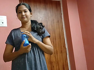 Special Massage and Handjob by My Cute Stepsister