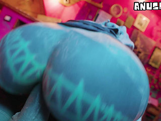 Busty Maid Bent Over Sink Gets Kitchen Anal